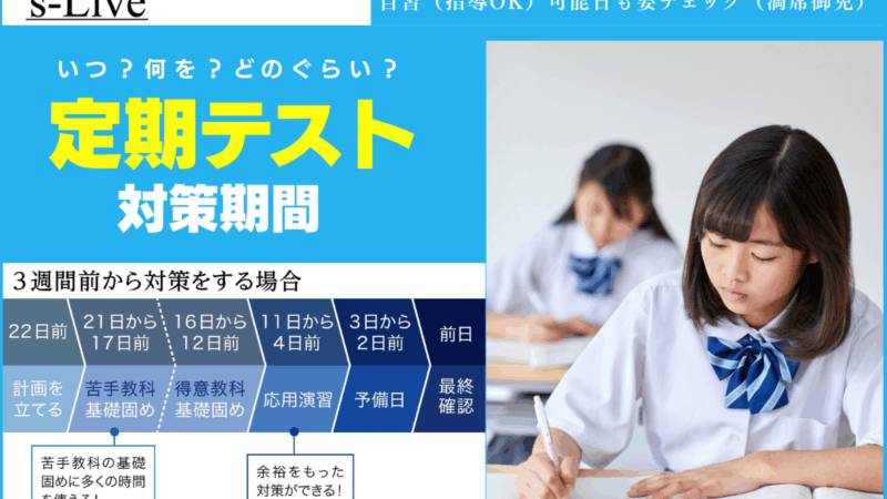 定期テスト対策期間